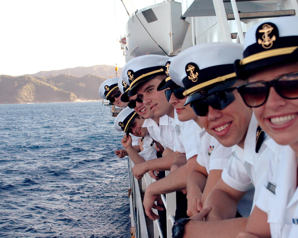 Cadets at Cal Maritime Academy