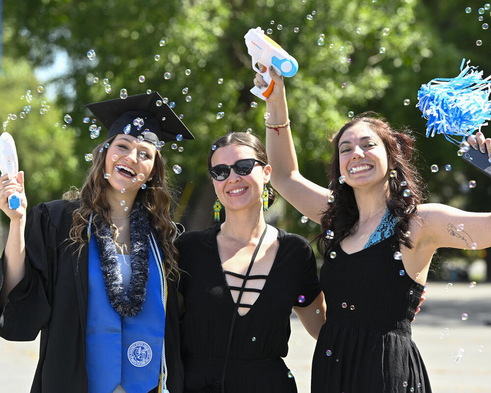 Graduating students at Sonoma State University